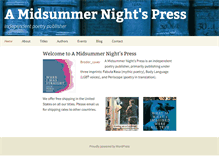 Tablet Screenshot of amidsummernightspress.com